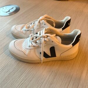 Veja White Leather Sneakers
